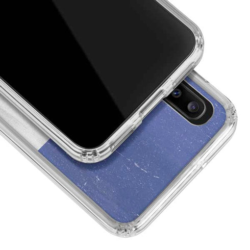 El Salvador Flag Distressed Galaxy A30 Clear Case